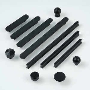Matt <strong>Black</strong> Solid Brass <strong>Drawer</strong> Cabinet Furniture Handles Pull Kitchen Handles <strong>Knobs</strong> - Product Image 4