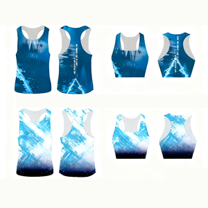 Premium Featherlight Knitted Breathable Airflow Mesh Marathon Tank Top Unisex Custom <b>Running</b> Quick-Drying <b>Singlet</b> - Product Image 2