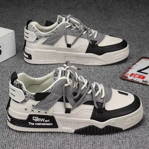 Zapatos casuales para hombre con suela gruesa, transpirables, ligeros, planos, deportivos, de lona, para jóvenes estudiantes, antideslizantes, para caminar. - Product Image 4