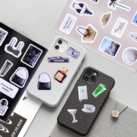 Autocollant de téléphone portable en gel époxy avec logo en relief personnalisé, colle époxy imperméable, résine époxy cristalline de forme spéciale, autocollant en dôme 3D
