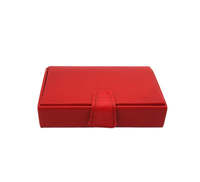 Boîte de rangement en cuir pour jeu de cartes Bridge