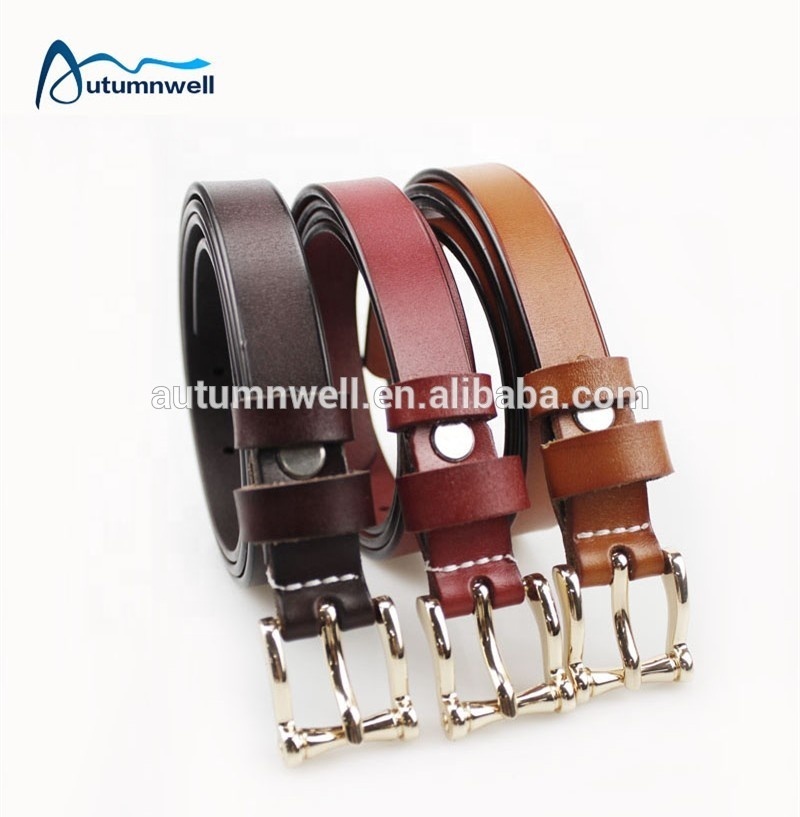 Mode Ceinture En Cuir Véritable Femmes Décoratives Skinny Ceinture Pour Dames