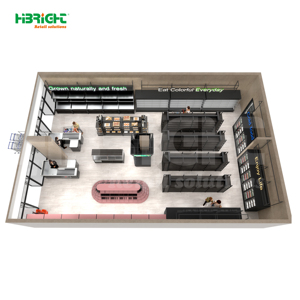 Metallic Heavy Duty Retail <b>Display</b> Rack with Wall Mount for Supermarket Full Store Setup - Product Image 5