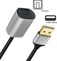 Câble adaptateur USB vers TosLink SPDIF, ligne USB 2.0 vers PCM TosLink SPDIF femelle, adaptateur audio, cordon, fil, USB TosLink fibre optique