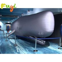 Baleine géante gonflable de dauphin de la publicité de super grande baleine bleue gonflable