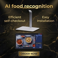 Scanner de reconnaissance alimentaire IA pour borne de libre-service avec prise en charge Windows/Linux/Android, écologique pour cantines et boulangeries
