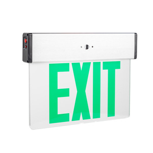 Señal de <span class=keywords><strong>Salida</strong></span> de Emergencia LED Bicolor, Rojo y Verde Intercambiable, con Iluminación Lateral, Certificación UL - Product Image 6