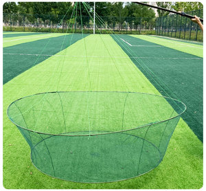 Jaula de pesca plegable de doble nudo duradera Red de elevación de trampa de camarones y anguilas para peces y vida acuática hecha de nailon - Product Image 2