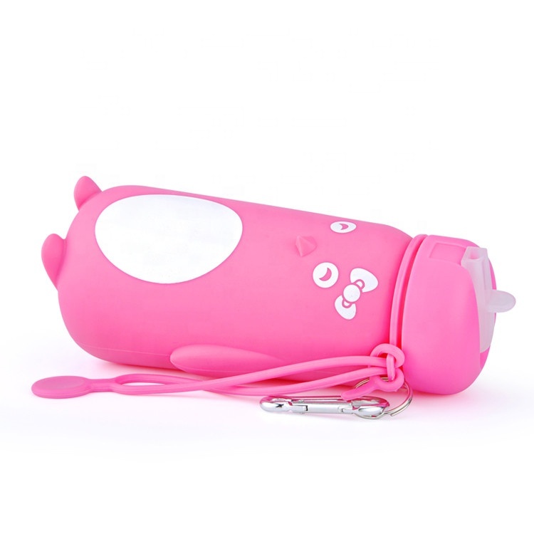 Pingouin Enfants Bouche Large Imprimé Durable D'animal Familier De Jet De Bouteille D'eau