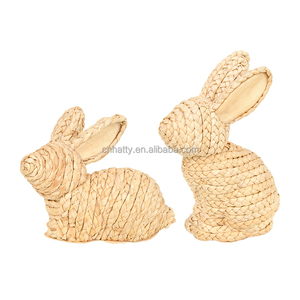 New Products <b>Easter</b> Bunny Decorations Hand-Knitted Cattail Creative Home Crafts <b>Ornaments</b> - Product Image 6
