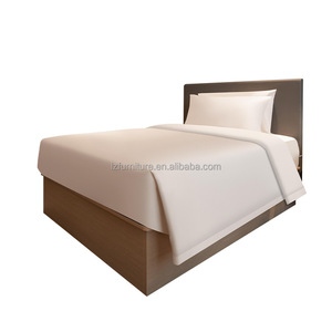Ensemble de meubles de chambre d'hôtel 3 étoiles sur mesure, lit en bois contreplaqué moderne pour hôtel d'affaires économique, mobilier de chambre d'hôtes pour motel - Product Image 2
