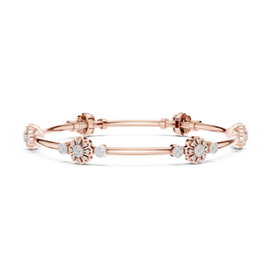 Designer Lab Grown Diamond Rose Gold <b>Bracelet</b> for Women Luxury Fine Jewelry Elegant Stylish Fashion Gift - Product Image 4
