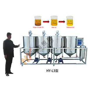 Máquina de refinería de petróleo para la venta de palma refinada/Sistema de refinación para aceite de salvado de arroz/equipo de refinación de aceite comestible