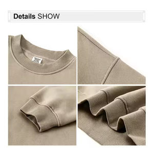 Sweat-shirts en molleton à col rond, personnalisables avec logo, en mélange polyester/coton 350 grammes, manches classiques, écologiques et imperméables, vente en gros - Product Image 4