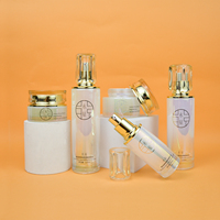 Offre Spéciale rose 30g 50g 40ml 100ml 120ml Conteneur d'emballage en verre cosmétique à large ouverture Bouteille Ventes directes d'usine