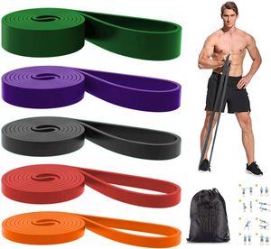 Bandes de résistance personnalisées avec logo, ensemble de bandes élastiques personnalisées, bandes d'exercice longues pour la salle de sport, bandes de traction - Product Image 5