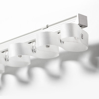 Rails de rideaux encastrés en aluminium à plis ondulés pour plafond, design moderne, luxe, ondes en S, rails cachés, accessoires pour la maison
