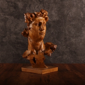 Réplica <span class=keywords><strong>de</strong></span> la Estatua <span class=keywords><strong>de</strong></span> Resina del David <span class=keywords><strong>de</strong></span> Miguel Ángel - Adornos Creativos <span class=keywords><strong>de</strong></span> Resina y Yeso para la Cabeza, Escultura Nórdica Artística, Figura <span class=keywords><strong>de</strong></span> Medio Rostro del David - Product Image 5