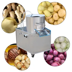 Yaygın kullanılan elektrik patates soyma makinesi fabrikada doğrudan patates dilimleme makinesi profesyonel soyma makinesi