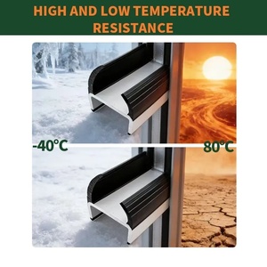 Bande d'étanchéité auto-adhésive en PVC robuste et imperméable pour portes <span class=keywords><strong>de</strong></span> rangement et placards - Product Image 5