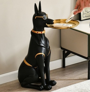 Bandeja Decorativa Grande <span class=keywords><strong>de</strong></span> Resina con Diseño <span class=keywords><strong>de</strong></span> <span class=keywords><strong>Doberman</strong></span> para Mueble <span class=keywords><strong>de</strong></span> TV, Oficina y Sala <span class=keywords><strong>de</strong></span> Estar - Product Image 4