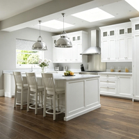 Meubles de cuisine modulaires avec portes, évier, tiroir, panier, îlot, charnière, robinet, dimensions personnalisées, design moderne