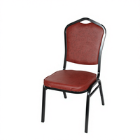 Chaise de banquet empilable en métal à dossier plat, noir royal, pour fêtes, mariages, salle à manger, extérieur, hôtel - Grande Vente