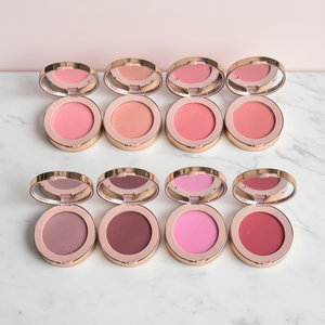 Palette di Blush in Polvere Monocolore ad Alta Pigmentazione e Lunga Durata, Vegana, Organica, Finitura Opaca, Luminosità Naturale - Product Image 2