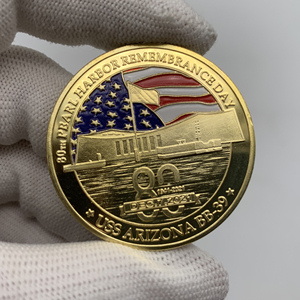 عملة تذكارية معدنية مطلية بالذهب الحقيقي - Product Image 2