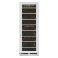 Réfrigérateur à vin VI180S 163 bouteilles à refroidissement rapide avec compresseur professionnel, acier inoxydable, écran de contrôle de la température LED