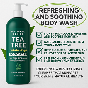 Gel de Baño Nutritivo e Hidratante Antifúngico de Árbol de Té, Paquete de 2 - Alivio para la Picazón <span class=keywords><strong>Jock</strong></span> <span class=keywords><strong>Itch</strong></span>, Pie de Atleta, Acné y Piel Sensible - Product Image 4