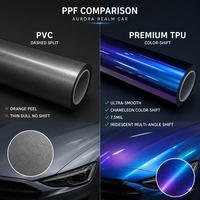 Film de protection TPU Aurora Realm Gloss PPF, effet caméléon changeant de couleur, auto-réparant, pour ateliers de modification automobile