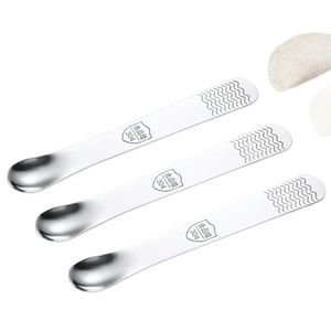 Cuillère à dumplings à double tête en acier inoxydable 304, outil de remplissage de qualité alimentaire pour la préparation de dumplings et de wontons, ustensile de cuisine - Product Image 2