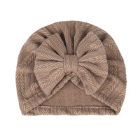 Chapeau à nœud papillon pour bébé fille, Turban pour enfant en bas âge, Bonnet pour nouveau-né, couvre-chef pour enfants, bandeau texture blé, nœud, casquette indienne