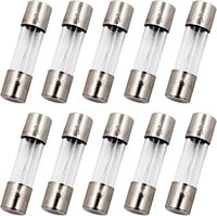 Fusible en verre à micro-courant 5x20mm 0.05A à 1A à fusion rapide 250V Tube transparent Pièces de circuit pour ARM Cortex CPU Microcontrôleur