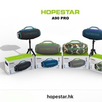 HOPESTAR A90 Haut-parleur sans fil haute puissance pour extérieur A90PRO Système audio karaoké avec caisson de basses 700W Boîtier en plastique