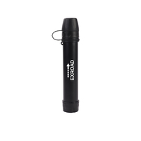 Paille filtrante portable Exroad sans BPA, 3000L, filtration de secours, purificateur d'eau léger pour la survie, le camping, la randonnée et l'escalade
