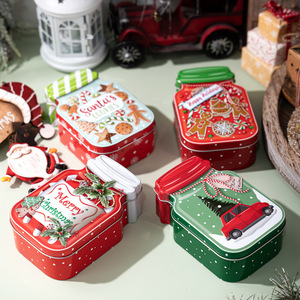 Caja de Dulces con Forma de Hombre de Jengibre - Decoración Navideña y Recuerdo para Fiestas, para Golosinas, <span class=keywords><strong>Intercambio</strong></span> de Regalos Directo - Product Image 3