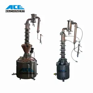 Alcohol Whisky/Rum/Geesten/Ethanol Destilleren Machine 50L Alembic Moonshine Reflux Nog Rood Koper Mini Distilleerder