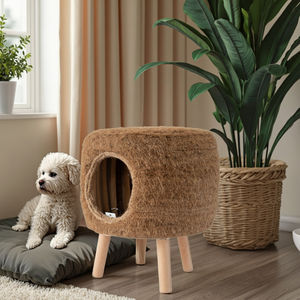 Groothandel op maat gemaakte rotan geweven hondenbed binnen en buiten, natuurlijk rotan hondenbed - Product Image 1