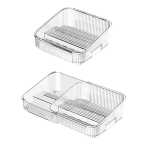 GREENSIDE Porte-épices extensible en plastique PET Organisateur rétractable pour la cuisine Rangement des boissons Boîte à conserve Étagère fonctionnelle Utilisation sur <span class=keywords><strong>table</strong></span> - Product Image 6