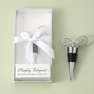Simply Elegant Heart Design Bottle Stopper Zinc Alloy Sealing <b>Wine</b> Stoppers - Product Image 3