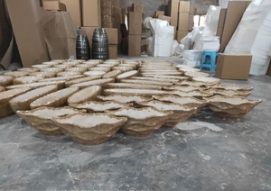 Sợi Thủy Tinh Shell Planter Vườn Trang Trí Chậu Hoa - Product Image 6