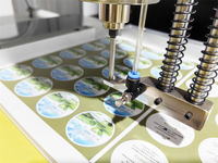 Perceuse de trou d'étiquette volante en carton de papier CNC à grande vitesse ZK600 entièrement automatique
