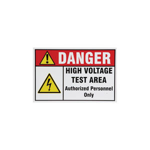 निर्माण का उपयोग खतरा उच्च वोल्टेज संकेत विद्युत शॉक खतरा अधिकृत हार्ड टिकाऊ प्लास्टिक सुरक्षा संकेत बोर्ड - Product Image 2
