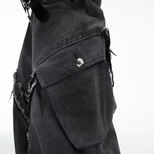 Jeans Vintage Desgastados, Fabricante Personalizado, Jeans de Alta Calidad 100% Algodón, Jeans Holgados para Hombre, Estilo Vintage Lavado, Jeans Holgados - Product Image 3