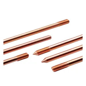 Copper Clad Steel Lightning Arrester Conductor CCS Grounding Conductor Different Size Customizable Earth Rod