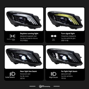 ไฟหน้า LED สำหรับรถเบนซ์ S-Class W222 ปี 14-18 รุ่นดัดแปลง ใช้เฉพาะรุ่น  แสงสี 6000k  ใหม่  พร้อมไฟเดย์ไลท์  ความร้อนสี 6000k - Product Image 3