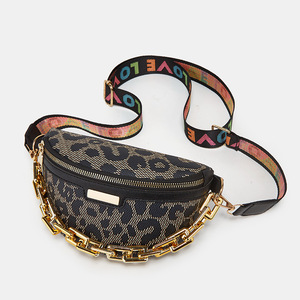 Bolso Bandolera de Lujo para Mujer, Diseño Coreano, Impermeable, Personalizado 2026, de Cuero PU Negro con Estampado de Leopardo, Bolso de Cintura - Product Image 3