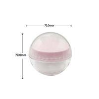 Flacon de crème cosmétique sphérique en plastique recyclable 50g – Prix direct usine